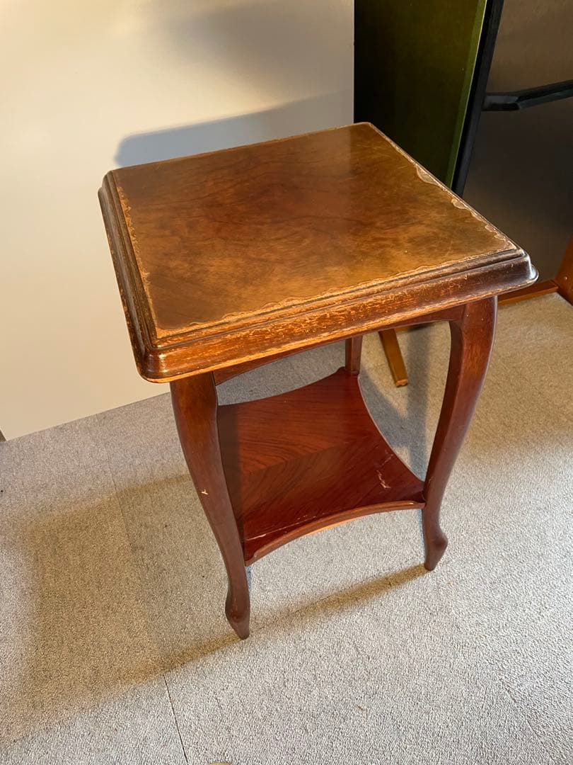 MARUNI マルニ木工　ベルサイユシリーズ　サイドテーブル　花台　猫脚　電話台