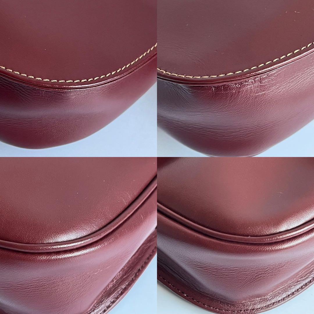 ■未使用級■ Cartier　マストライン　ショルダーバッグ　レザー　ボルドー