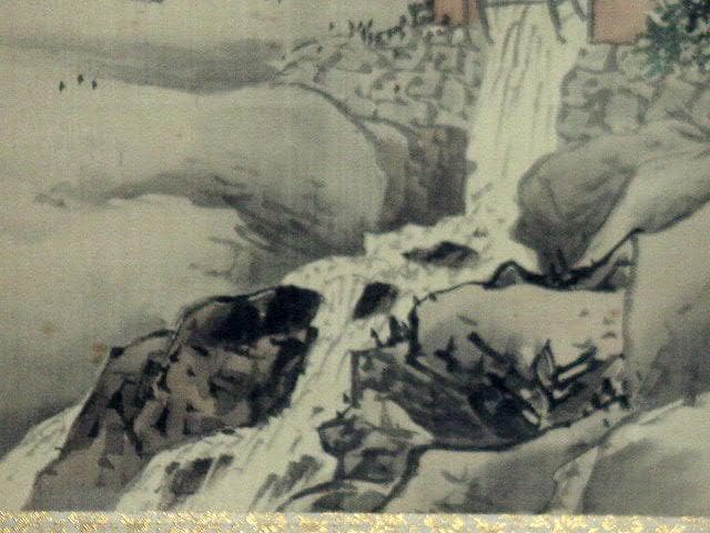 ♥掛軸　日本画　【 杏堂 】　山水画　掛け軸　骨董品
