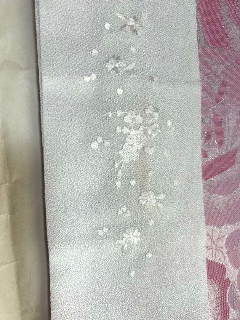 【美品】華やかな紫色の振袖　1度使用　足袋（未使用）