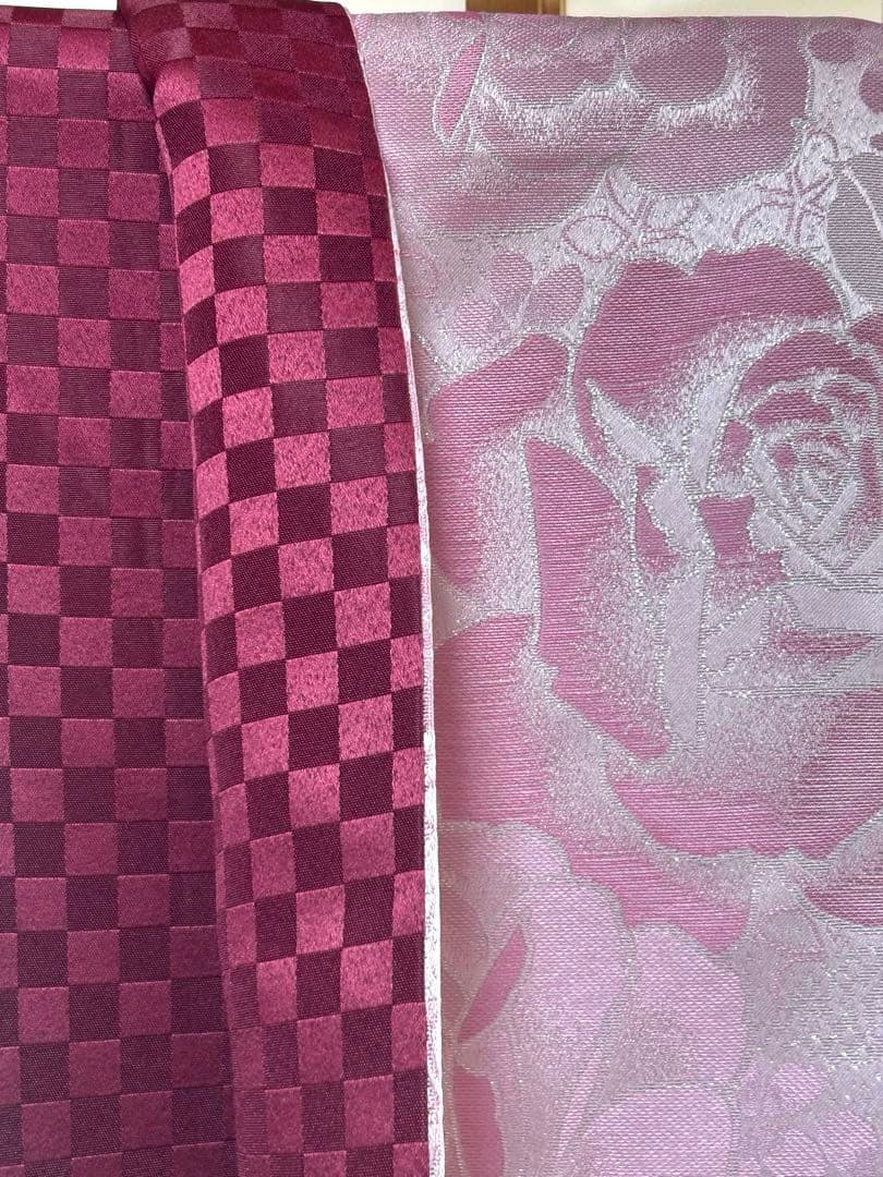 【美品】華やかな紫色の振袖　1度使用　足袋（未使用）