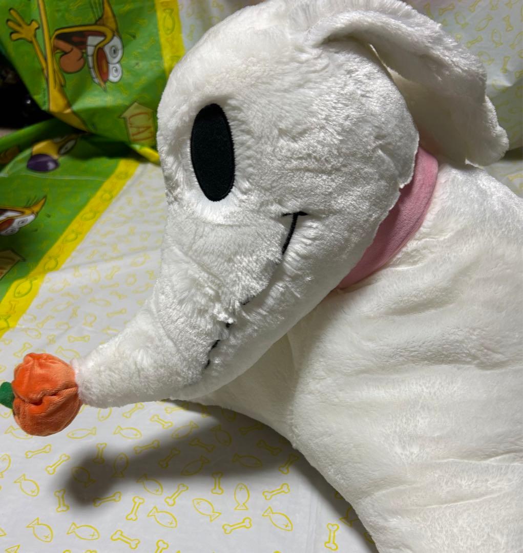 ナイトメアビフォアクリスマス ゼロ 大きい ぬいぐるみ クッション