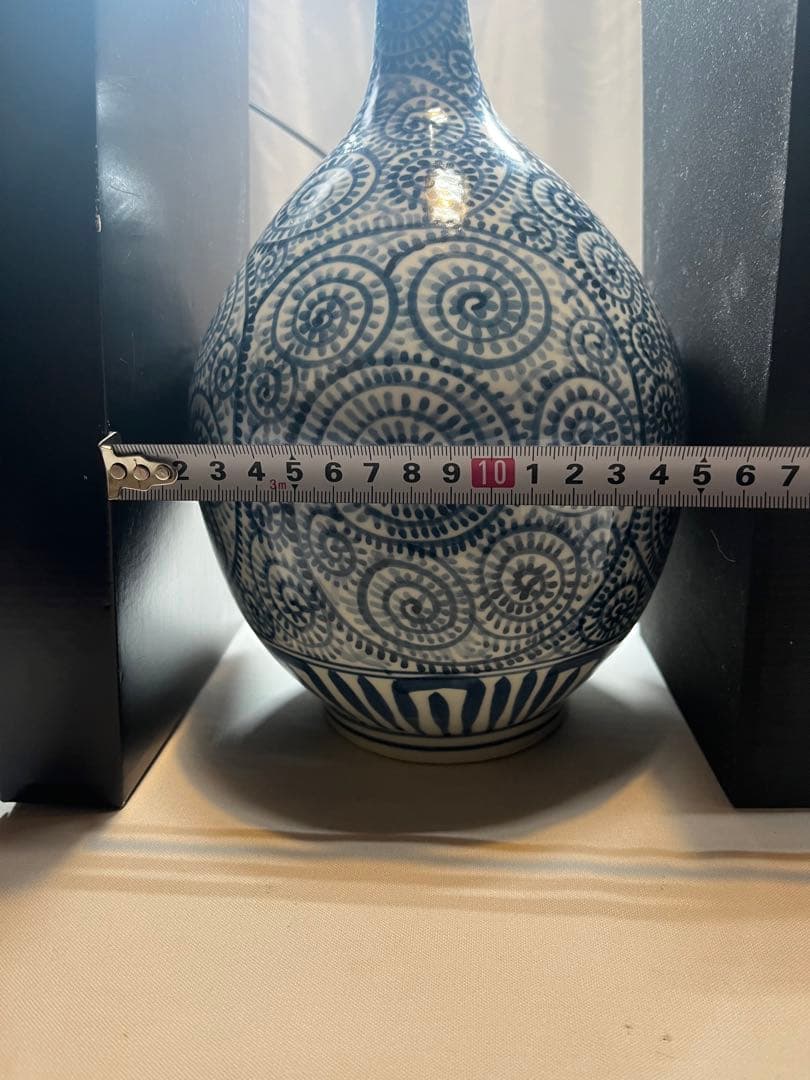 古伊万里　タコ唐草　鶴首の壺