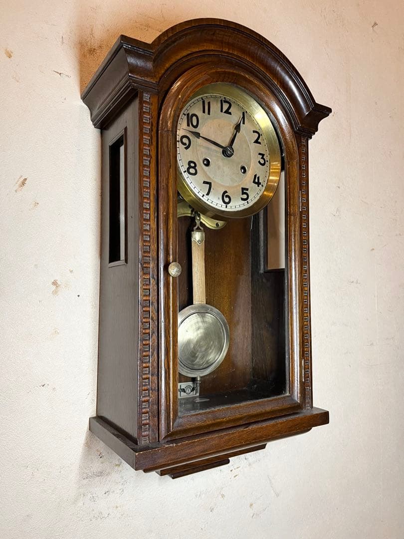 キンツレー　独　柱時計　古時計　振り子　ゼンマイ　アンティーク　レトロ　精工舎