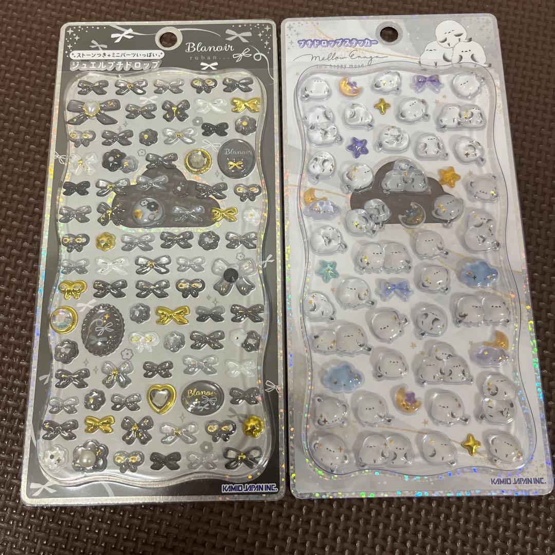 カミオジャパン　ジュエルプチドロップ　プチドロップステッカー　おはじきシール