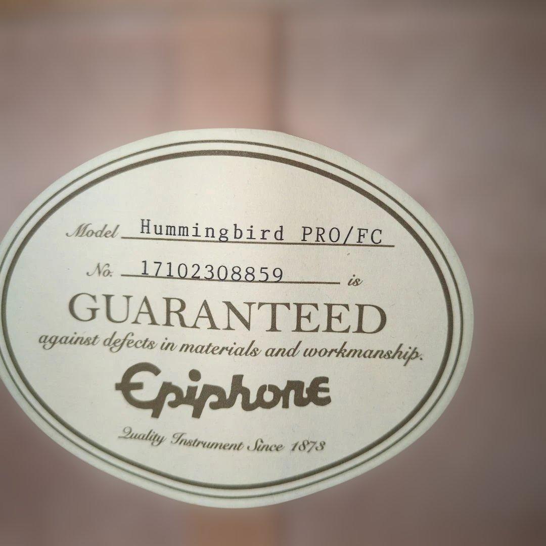 Epiphone humming bird PRO FC 《美品》ソフトケース付