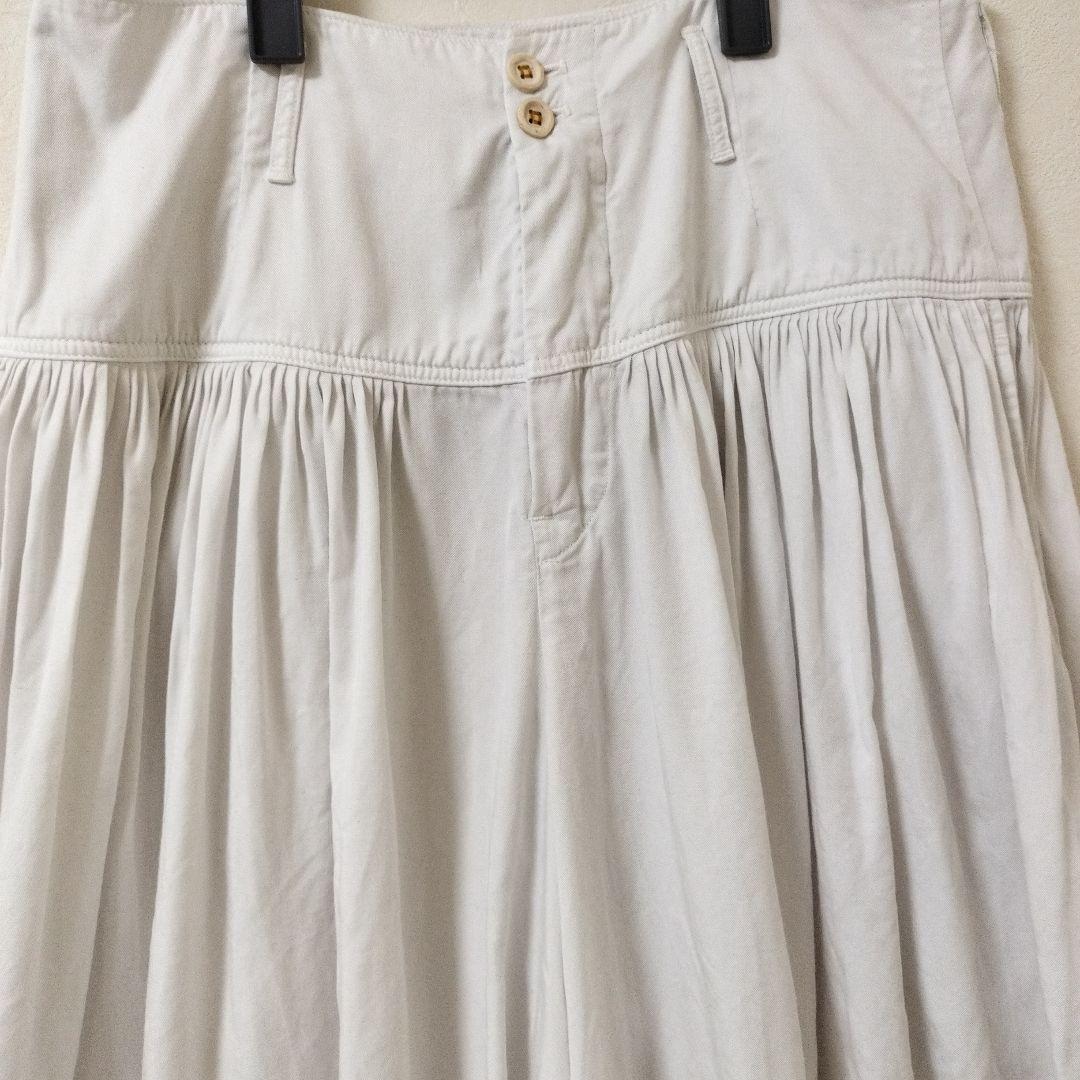 45R　45rpm　テンセルのレイレイ　キュロットスカート（白）