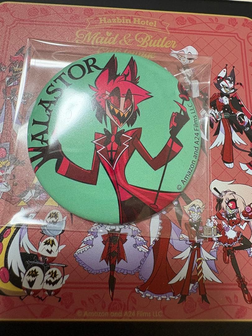 おまけつき ハズビンホテル 一番くじ ラストワン賞 アラスター 缶バッジ