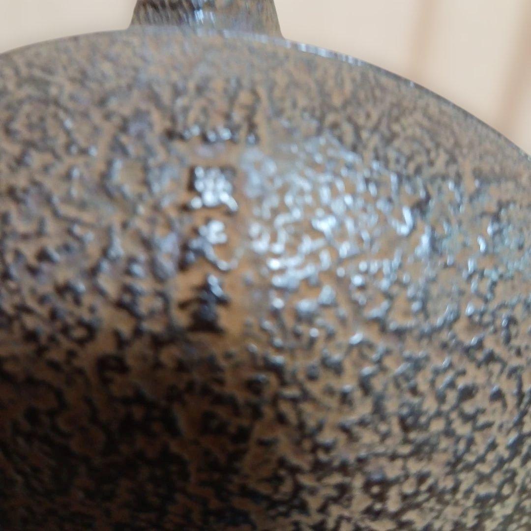 南部鉄器 鉄瓶 照光堂 柿葉絵 茶道具 年代品