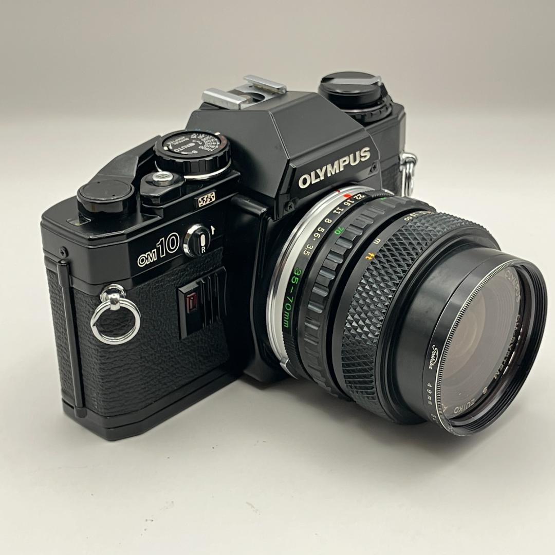 動作品OLYMPUS OM-10 ブラック , S.Zuikou 35-70mm