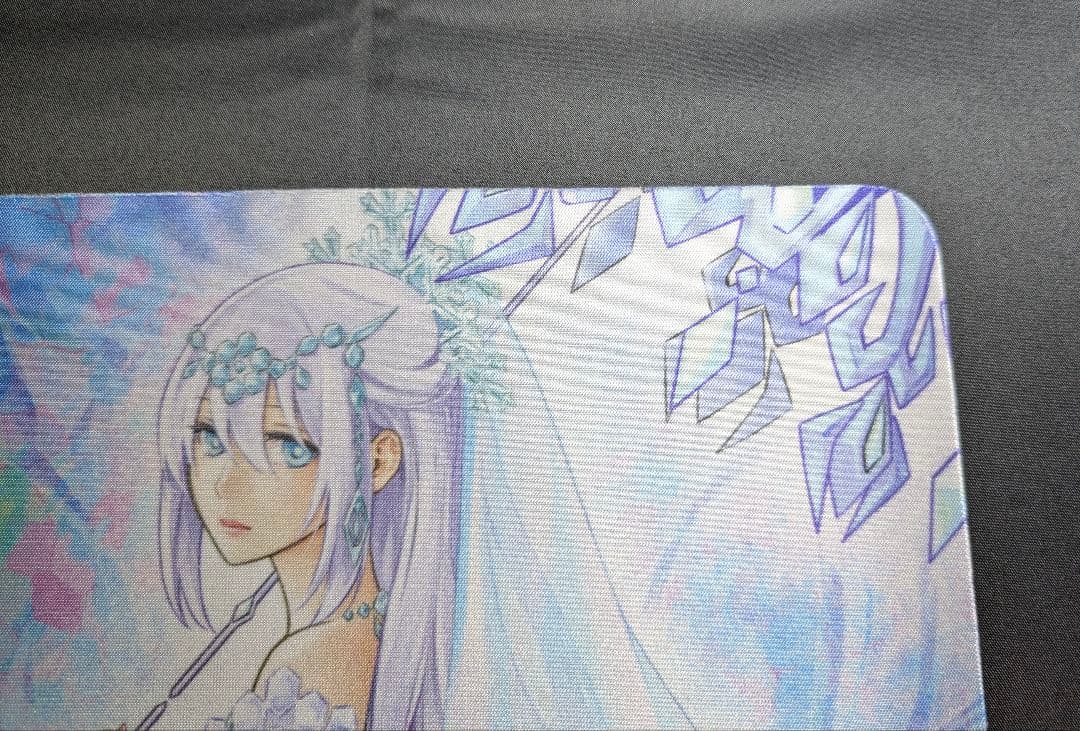 遊戯王 六花聖カンザシ 六花聖ティアドロップ プレイマット 公式品 アジア