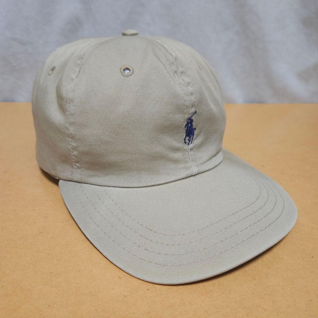 USA製 POLO ラルフローレン ポロ キャップ 茶 ベージュ ビンテージ