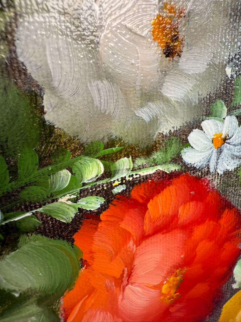 ポール・アダモス Paul Admos 油彩　花図 静物画 油彩　絵画　値下げ中