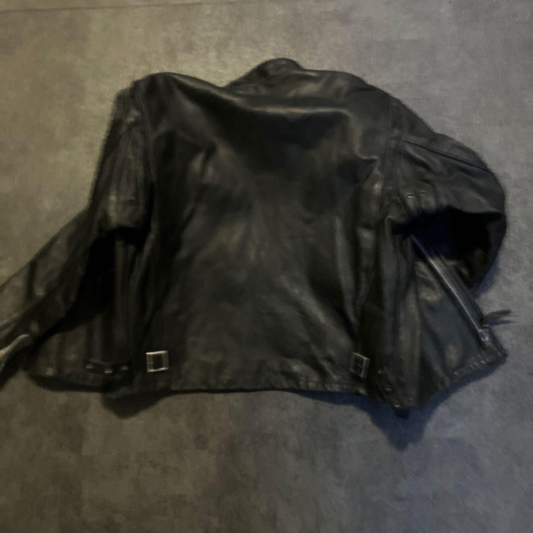 米国製42✨ SCHOTT シングル ライダース ボア ライナー ブラック641