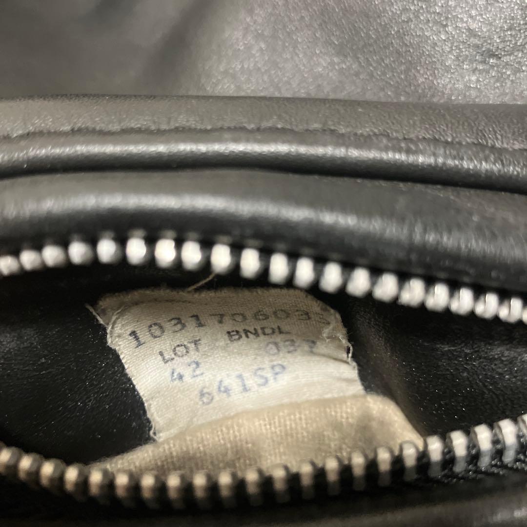 米国製42✨ SCHOTT シングル ライダース ボア ライナー ブラック641