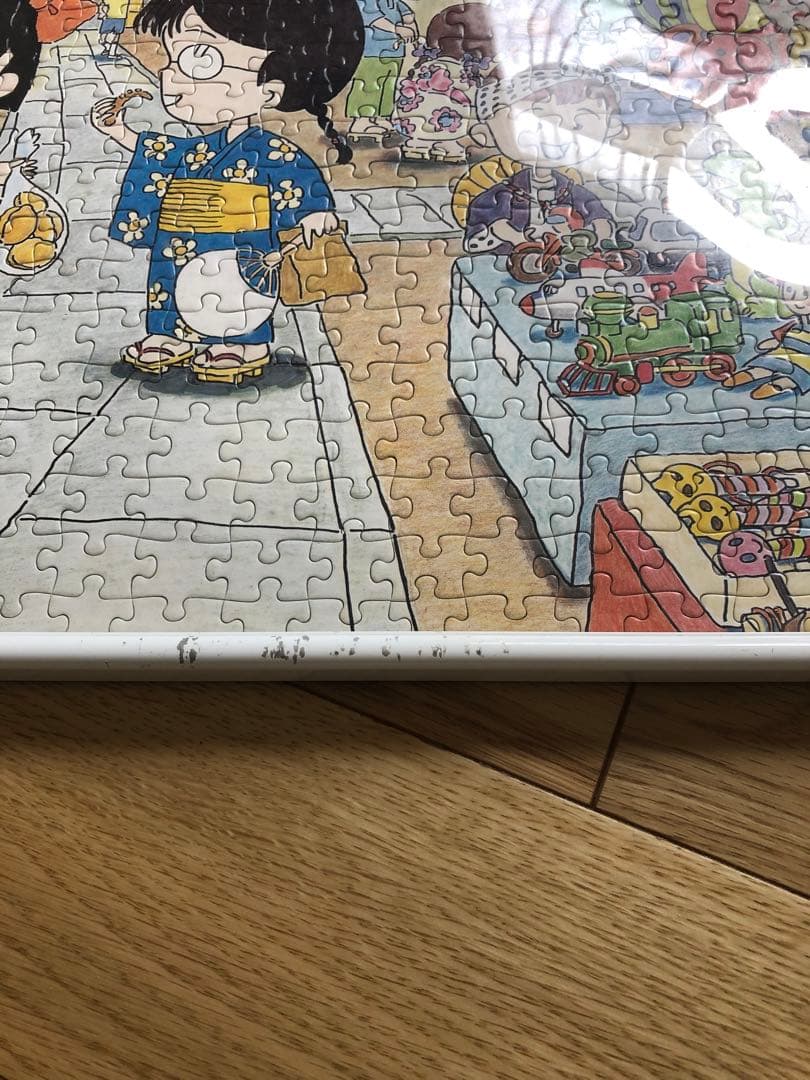 超激レア ちびまる子ちゃん ジグソーパズル 夏祭り 550ピース アポロ社