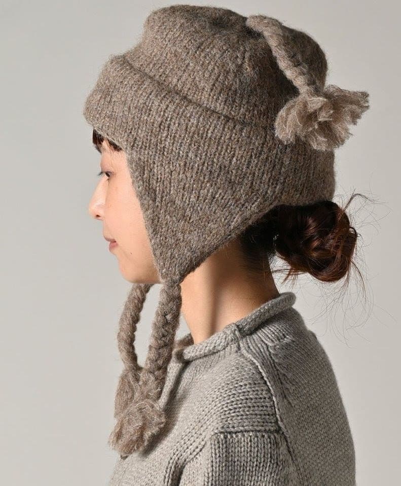 45R Monitaly アルパカシャギー チュリオハット　ニット帽　未使用