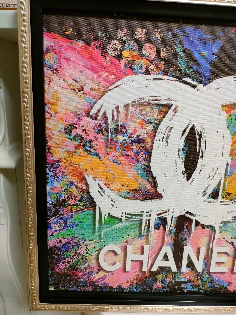 CHANEL バタフライ　オマージュ　ユーパワー　フレーム付き　シャネル　アート