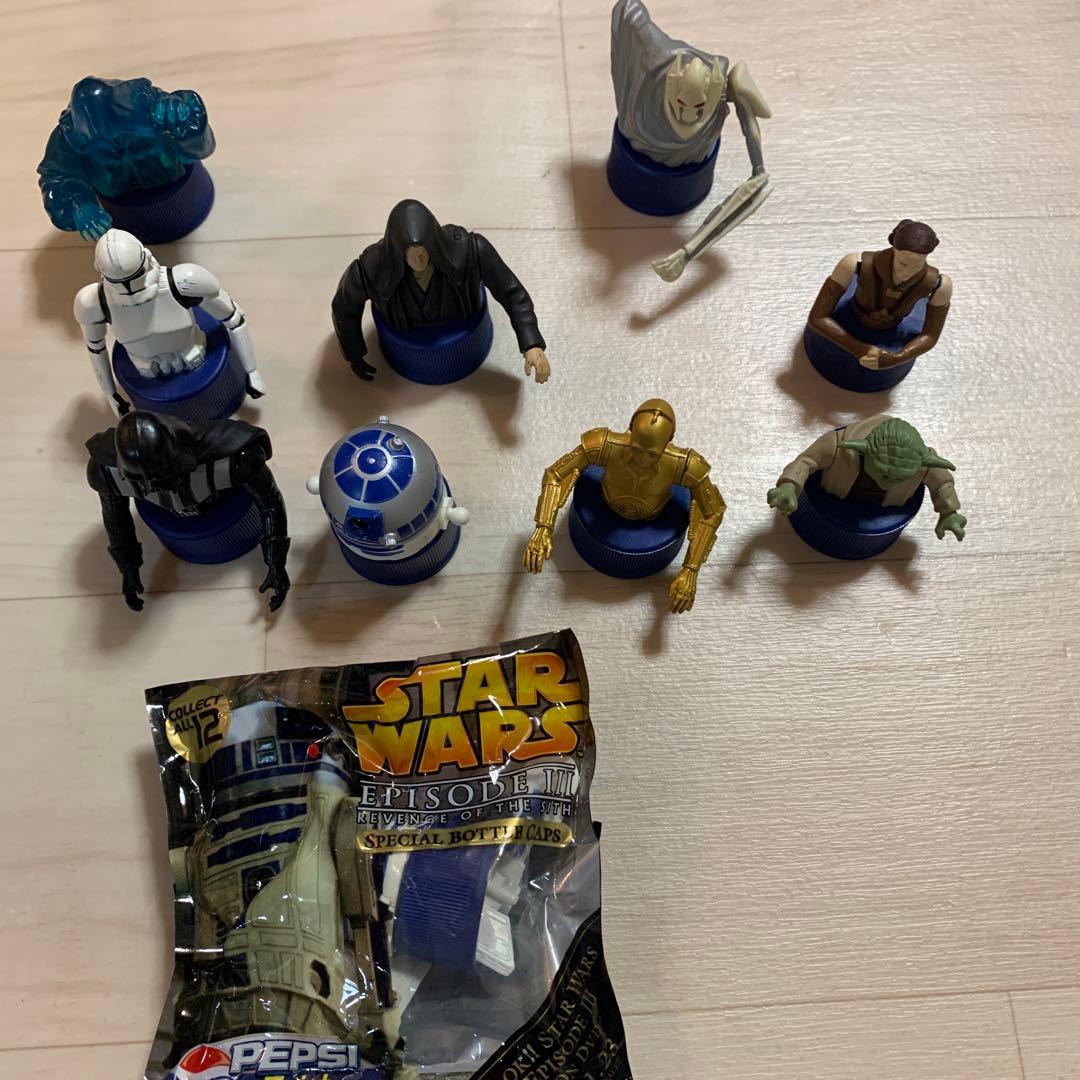 スターウォーズ　ボトルキャプ　エピソードⅠ.Ⅱ.Ⅲコンプリート