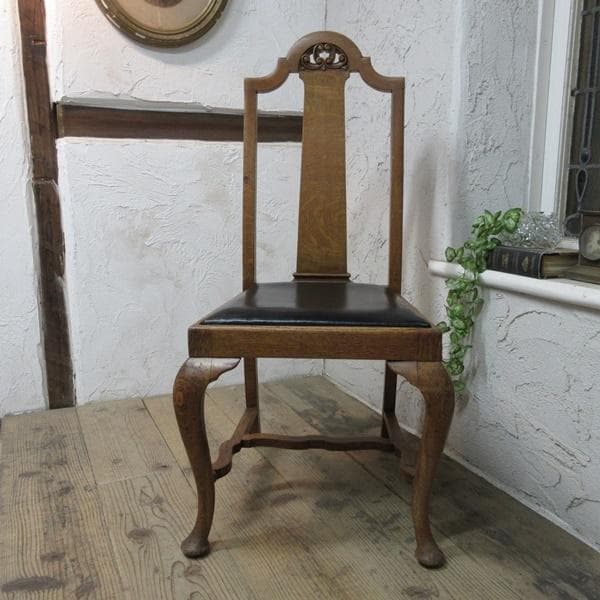 イギリス アンティーク 家具 ダイニングチェア 椅子 イス 英国 4232d