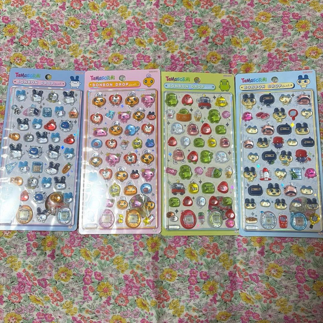 m*み様 [正規品]ボンボンドロップシール　たまごっち　サンリオ　ミニ全種　12