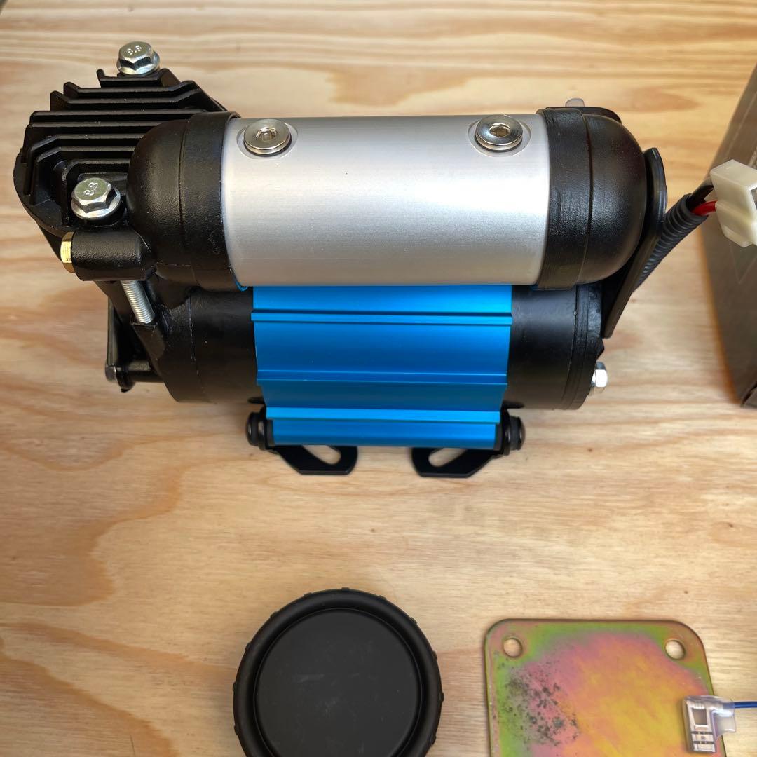 エアコンプレッサー 12V エアロッカー ジムニー JA JB 全国送料無料