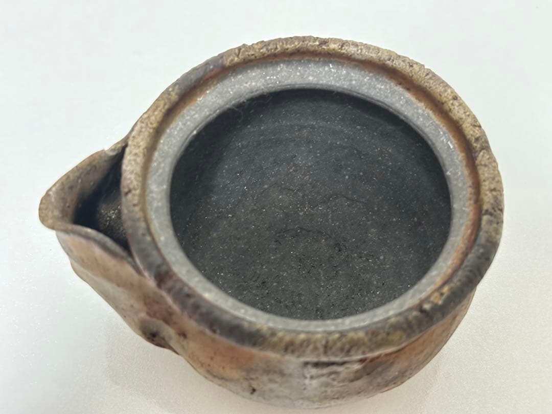 ⑯備前焼 宝瓶 登り窯 蟹 カニ かに 手びねり 急須