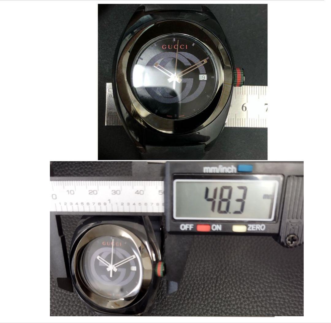 (C052309)GUCCI 137.1 腕時計 ラバーシェリーライン グッチ