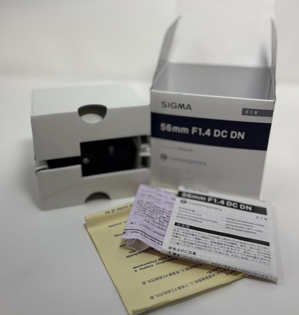 中古★美品 56mm F1.4 DC DN ソニーE用 sony　使用わずか