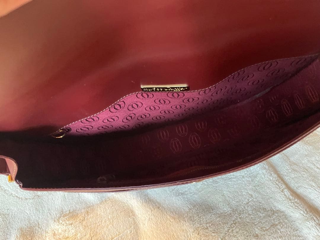 Must de CartierショルダーBag ボルドー極美品