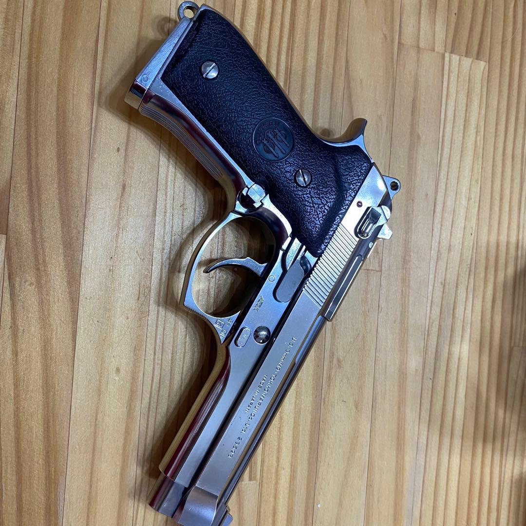 東京マルイ M92F クローム ステンレス ガスガン（社外グリップ）