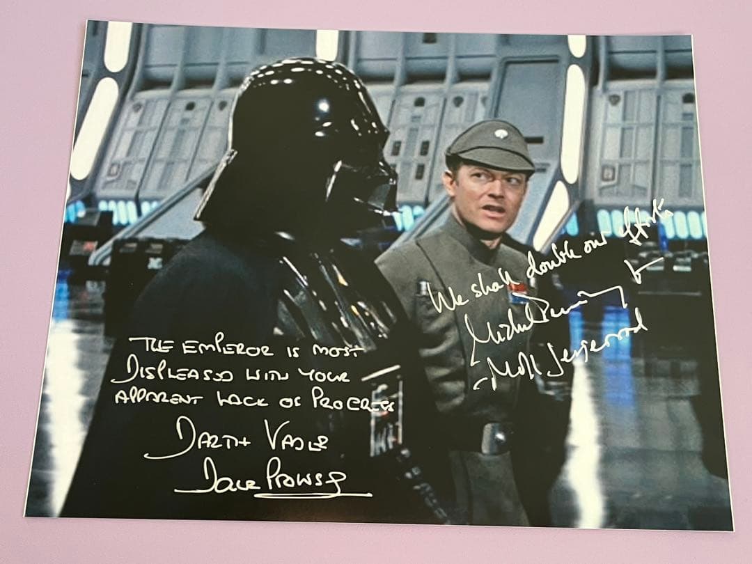 スターウォーズ　直筆サイン　ダース・ベイダー　モフ・ジャジャーロッド