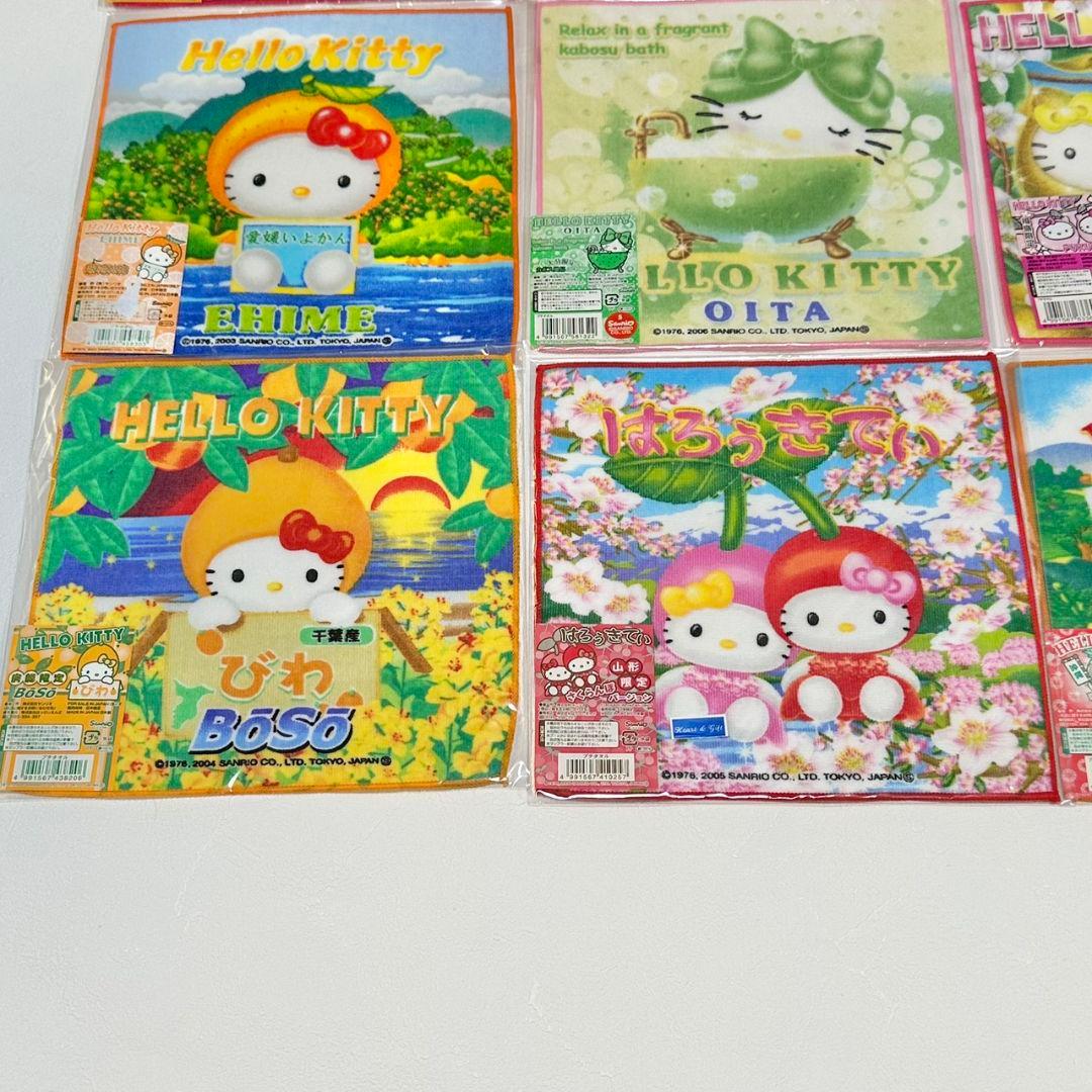 ハローキティ ご当地 プチタオル タオルハンカチ フルーツ