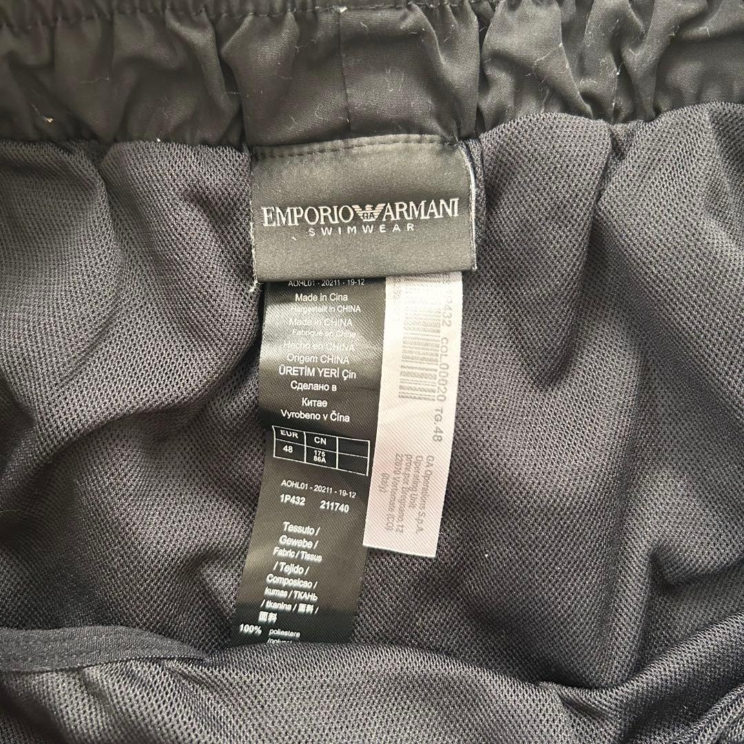 美品　エンポリオアルマーニ　メンズ　スイムウェア　ショートパンツ　M 黒