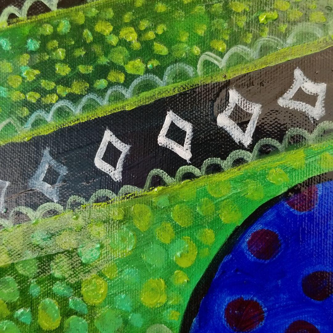 油絵　専用　カラフルになったやんちゃねこ