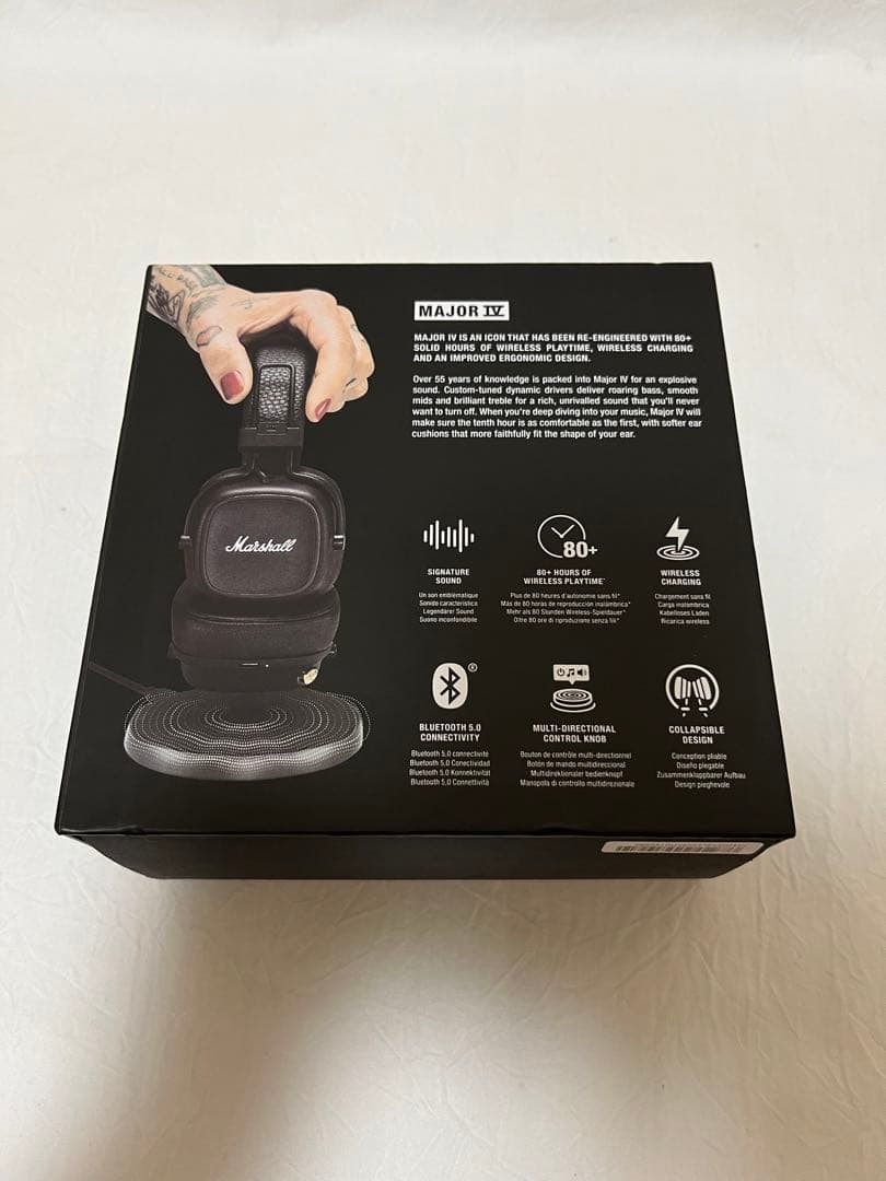 マーシャル　ヘッドホンMAJOR IV 4 ブラック