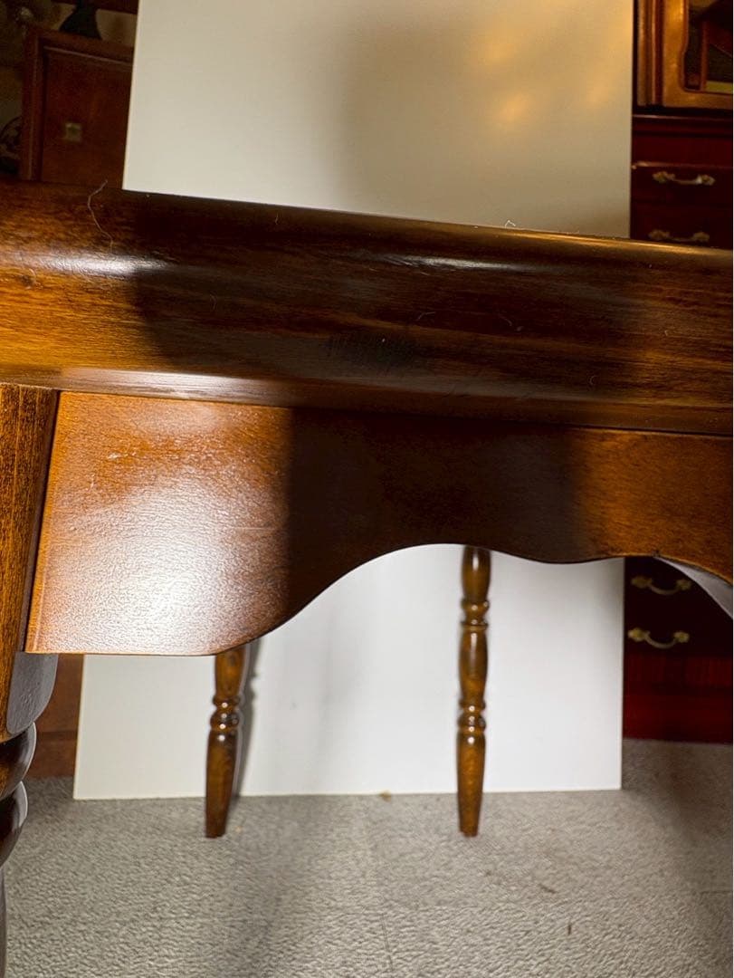 ヴィンテージ 木製サイドテーブル 英国カントリー調 昭和レトロ