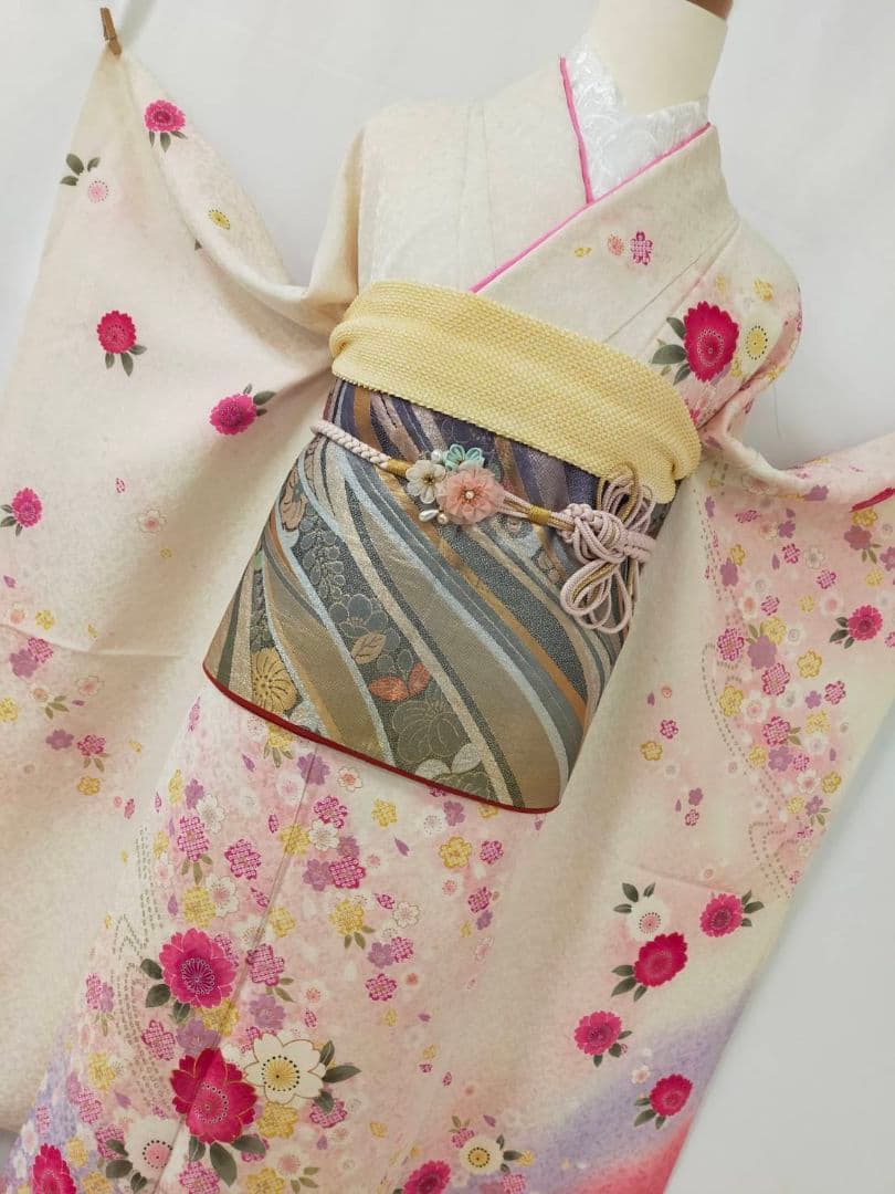 売約済み【Princess- Style】★★正絹　振袖セット(振袖長襦袢)★★