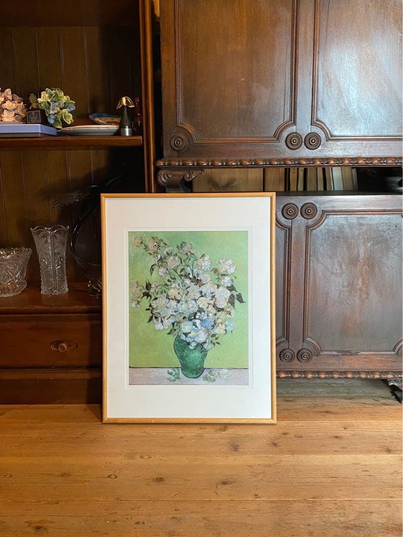 バラの花瓶 ヴィンセント・ヴァン・ゴッホ 額縁 インテリア