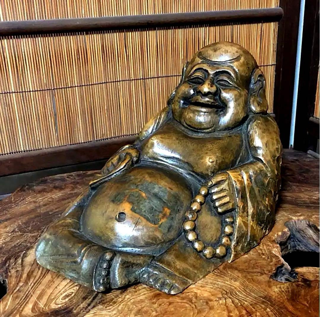 仏教美術 七福神 とろとろ 古竹彫り 弥勒菩薩 仏像
