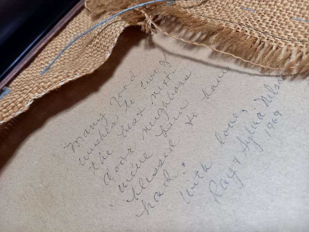 レア　1969年　MILLERS　BEER　ニードルポイント　広告　サインボード