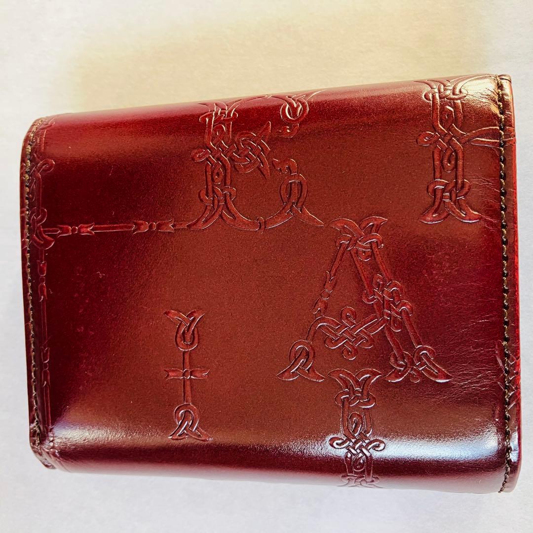 artherapie アルセラピィ三つ折りコンパクト ローズ薔薇　本革　日本製