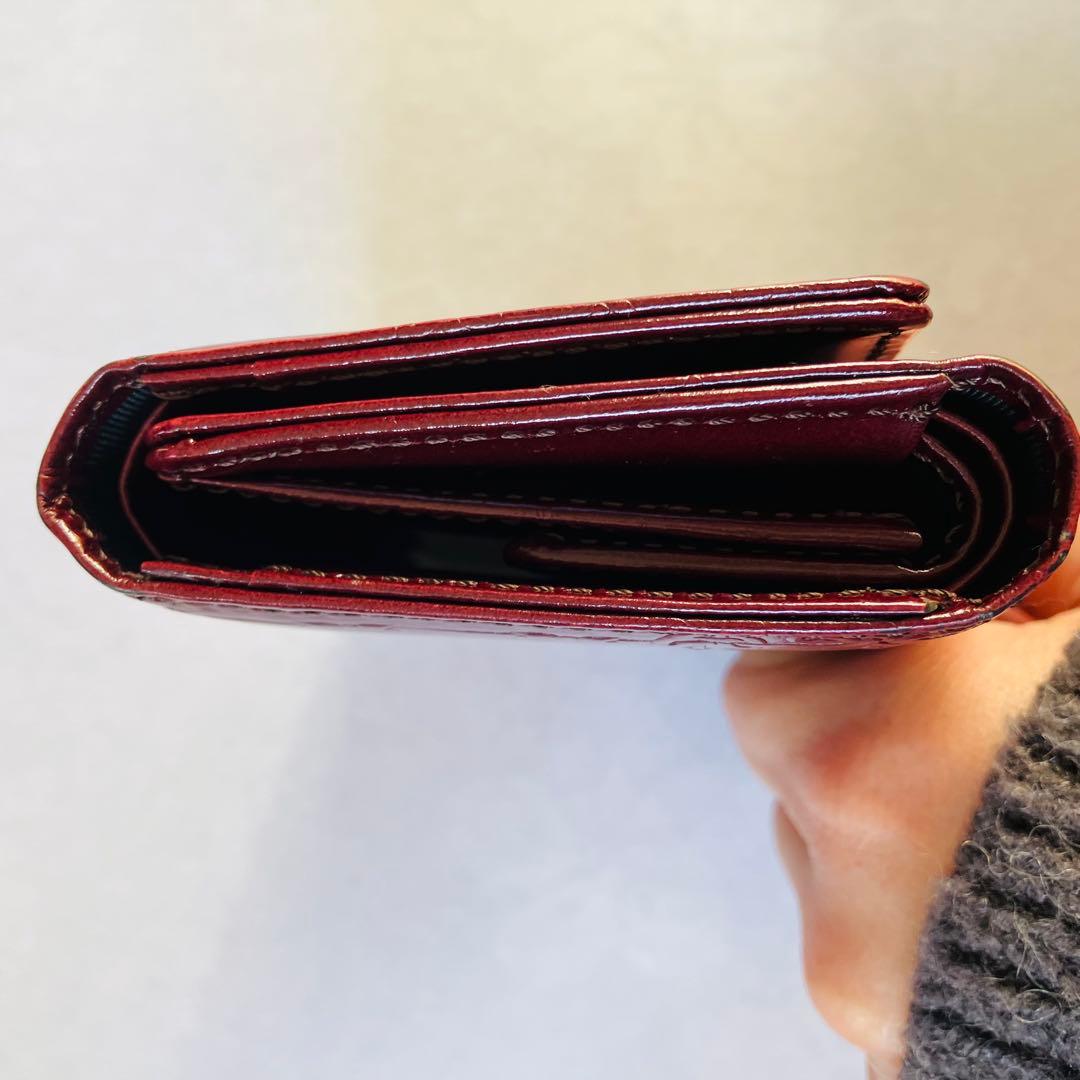 artherapie アルセラピィ三つ折りコンパクト ローズ薔薇　本革　日本製