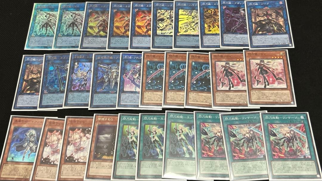 遊戯王　閃刀姫　デッキ　パーツ　ゼロ　カメリア　キアノス　幻魔の扉　スリーブ付き