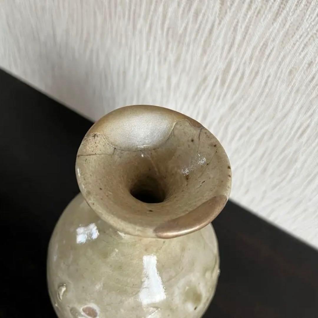 志野織部　徳利　金継ぎ