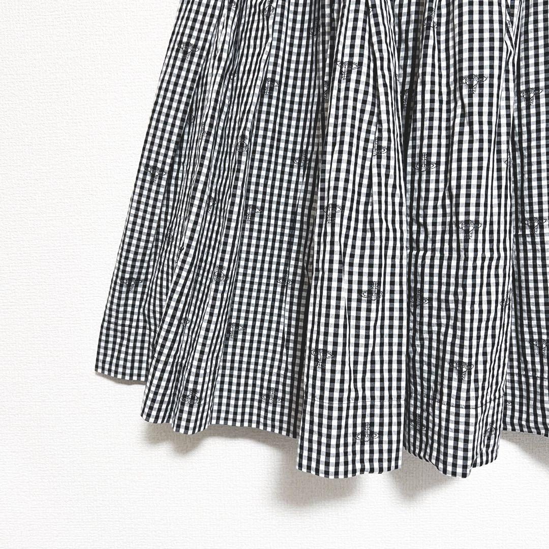 ヴィヴィアンウエストウッド スカート オーブ柄 リボン