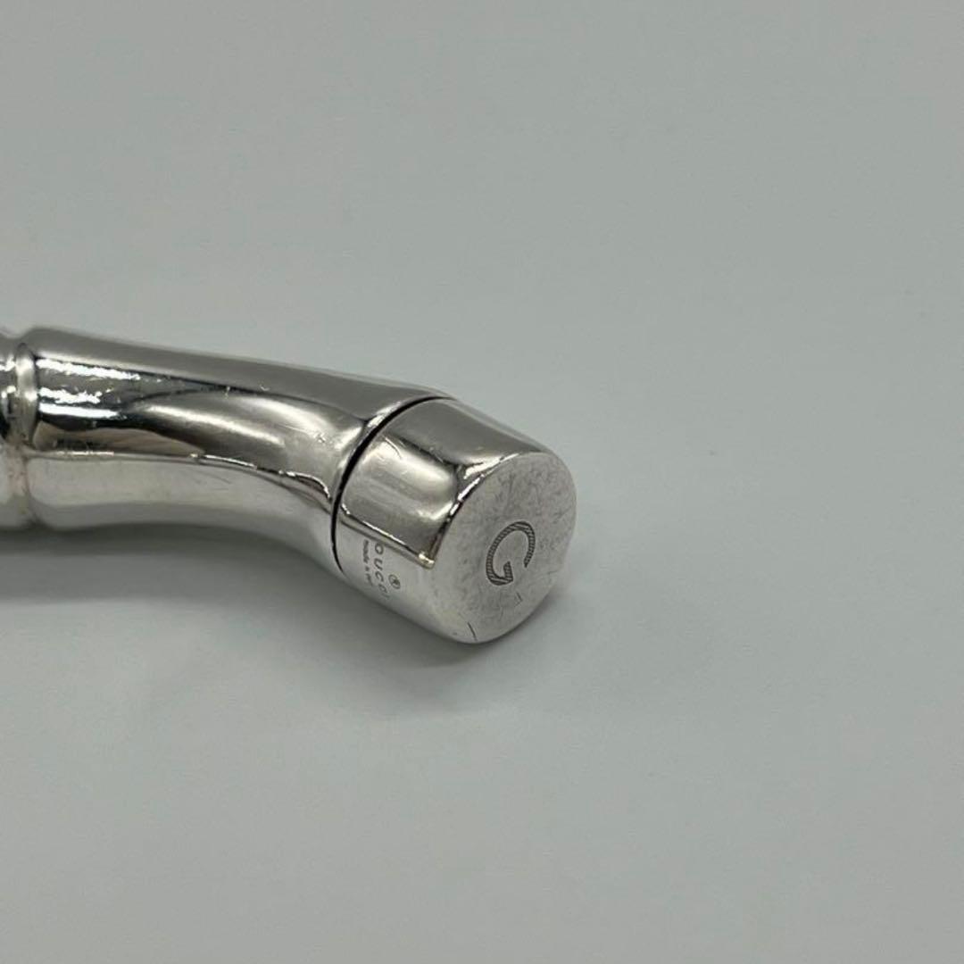 【GUCCI】グッチ シルバー バンブー バングル【付属品完備】⚠️