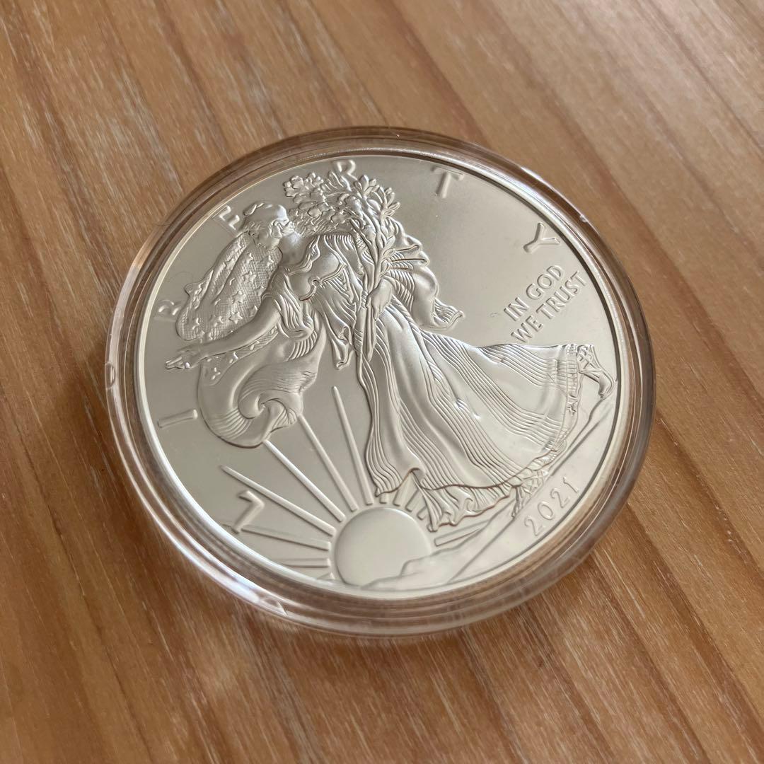 5枚◇「2021年 アメリカンシルバーイーグル銀貨１型（旧デザイン）」