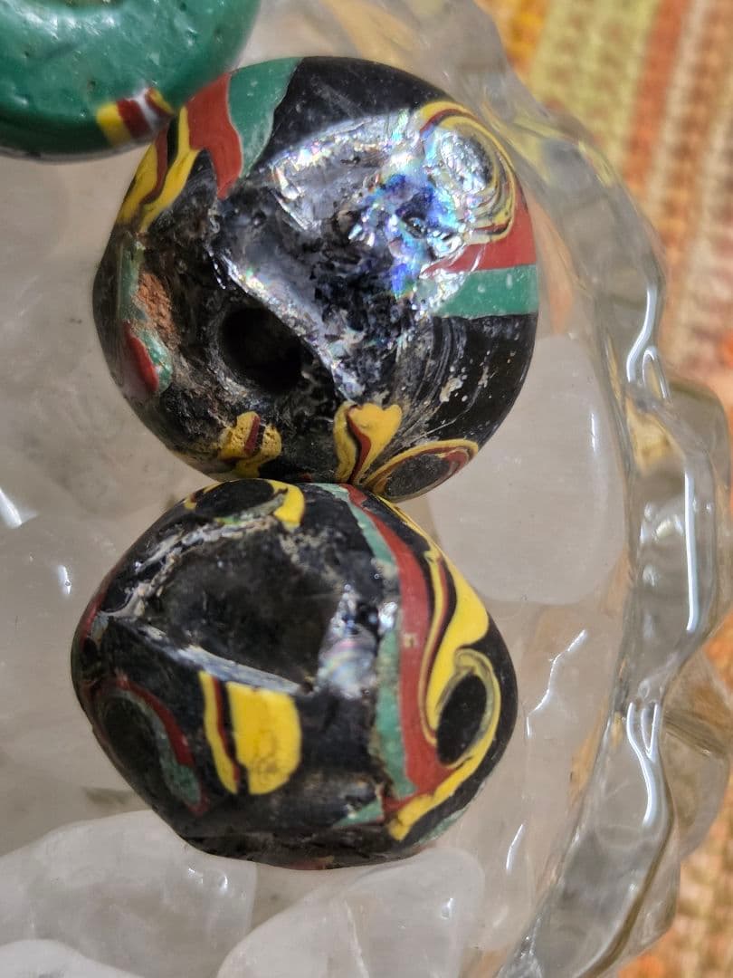 022　キングビーズ　割れ銀化あり　king beads　ビーズ5個セット