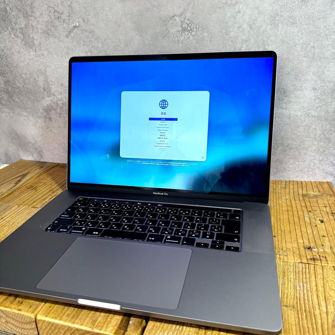 MacBookpro 2019 80% 16インチ 16GB i7 512GB